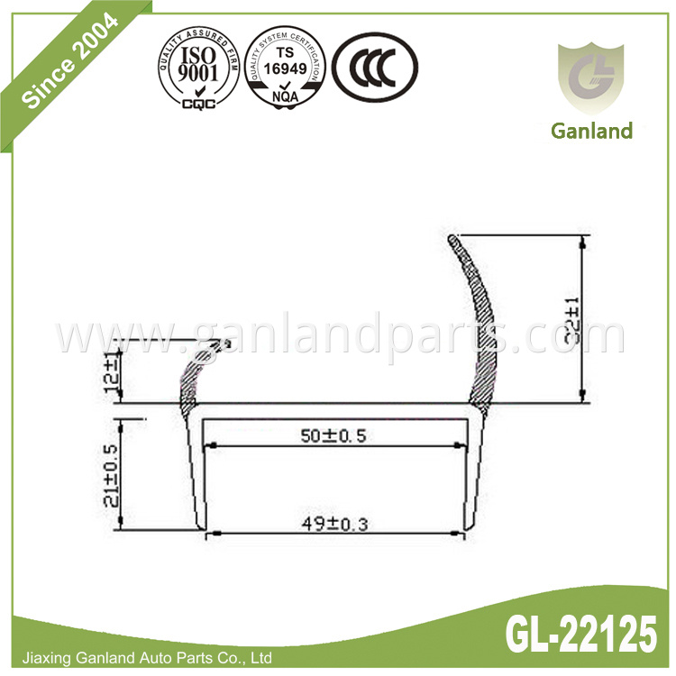 Weather Resistance Door Seal GL-22125